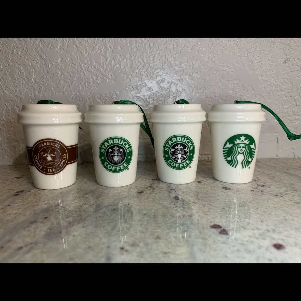 Starbucks ornaments 2.5 in tall